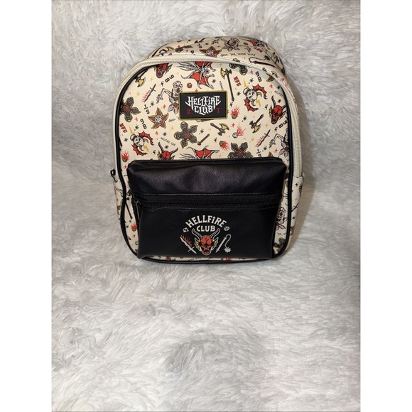 The Unbranded Brand Handbags - Leather Mint Stranger Things Hellfire Club Backpack Rare D&D Demogorgon